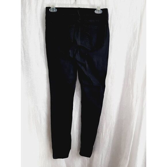 Old Navy black denim sz 4 super skinny mid rise jeans - Picture 2 of 4
